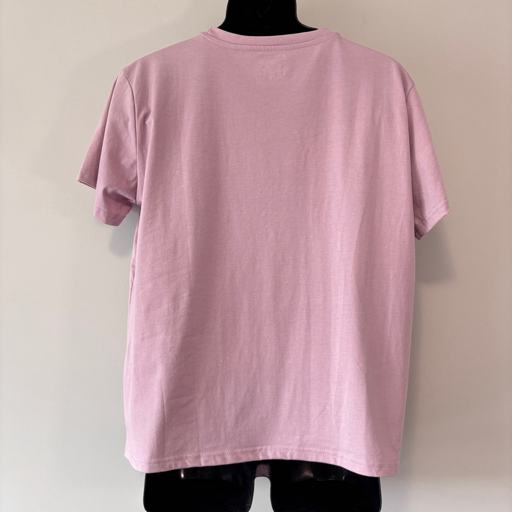 SHEIN Size XXL Pink Graphic Short Sleeve T-Shirt Funny Tee Casual Top NIB - Picture 3 of 5